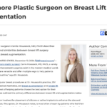 Breast Lift vs. Augmentation: A Baltimore Plastic Surgeon’s Insight